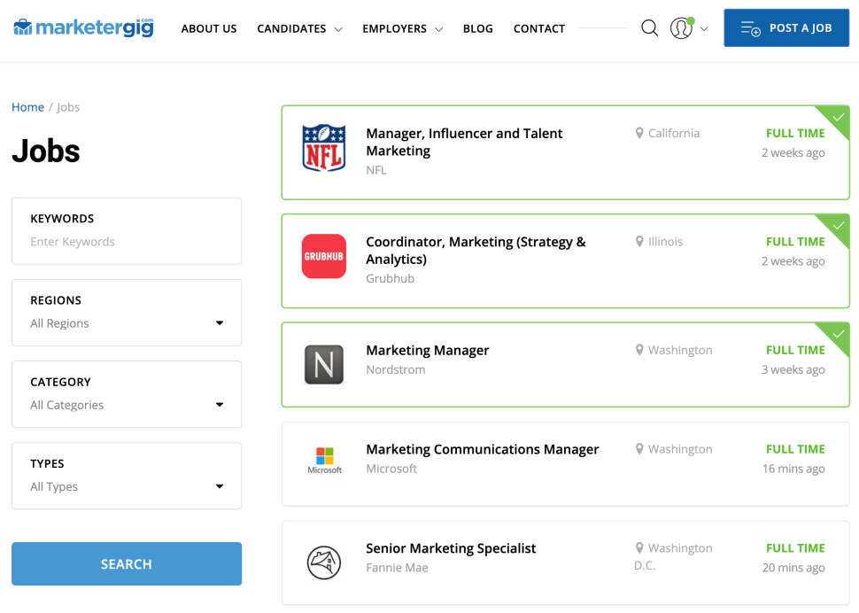 marketing jobs