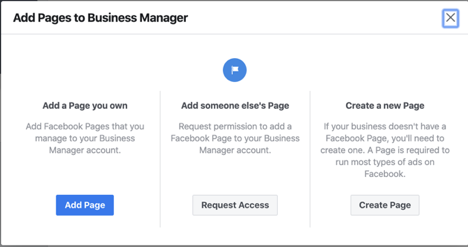Add Pages to Business Manager